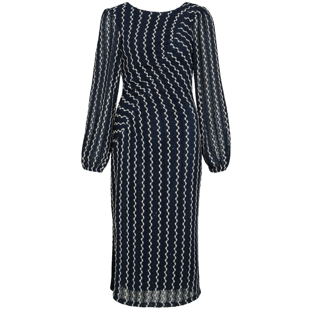 VILA Dame Kjole VIELLEN - Navy Blazer Birch