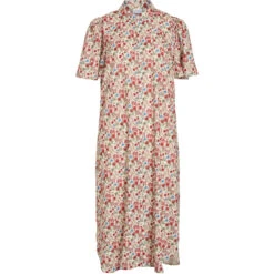 VILA Dame Kjole VIJONA - Cloud Dancer RED FLOWERS