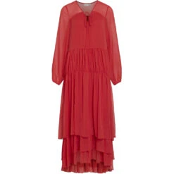 VILA Dame Kjole VIKALE - Poppy Red