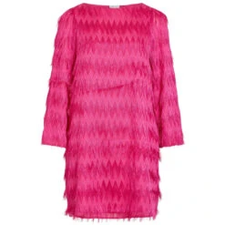 VILA Dame Kjole VINELLI - Raspberry Rose