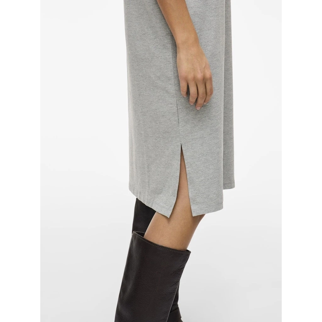 VILA Dame Kjole VINORA - Light Grey Melange - Billede 6
