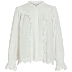 VILA Dame Skjorte VIANGLASSI - Snow White