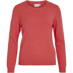 VILA Dame Strik VIRIL - Dubarry DARK MELANGE