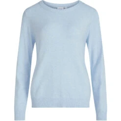 VILA Dame Strik VIRIL - Kentucky Blue MELANGE