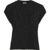 VILA Dame T-shirt VIVOVLA - Black Beauty
