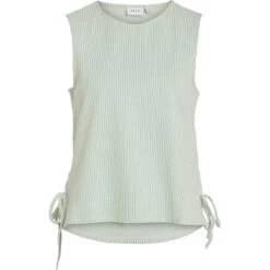 VILA Dame Top VISTRIPLO - Silt Green Stripes BIRCH