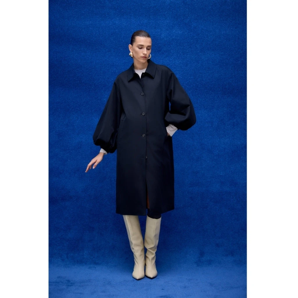 VILA Dame Trenchcoat VIDISCOVER - Black - Billede 3