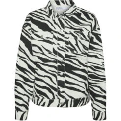 Vero Moda Dame Jakke VMBELLE - Bright White Black Zebra