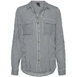 Vero Moda Dame Skjorte VMBUMPY - Snow White India Ink