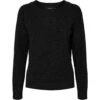 Vero Moda Dame Strik VMDOFFY - Black Melange
