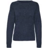 Vero Moda Dame Strik VMDOFFY - Navy Blazer W. Black Melange