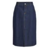 Vila Dame Nederdel VIKIRA - Dark Blue Denim