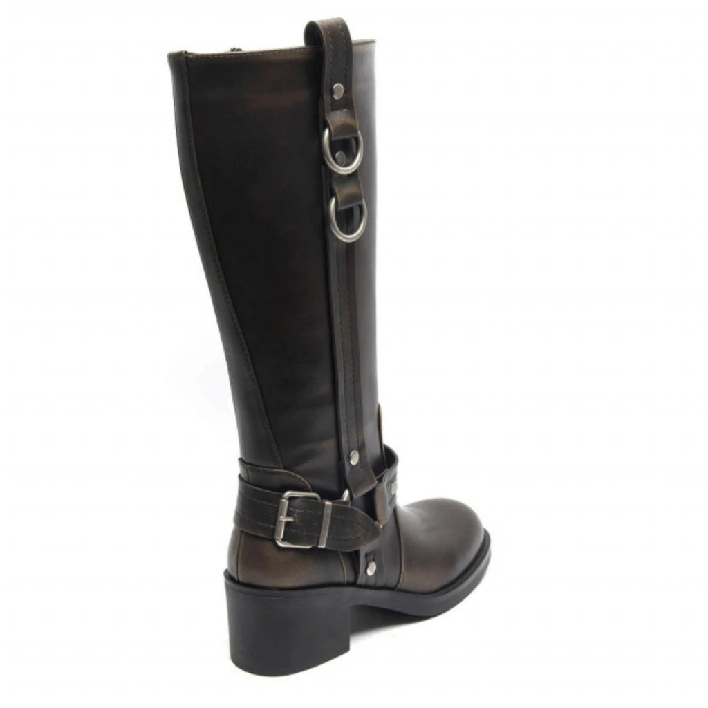 Shoes Yolene Dame Støvler 9639A - Bronze - Billede 4